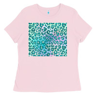 Bubblegum Pink turquoise leopard glitter Ladies Tee - JahusDesignShop