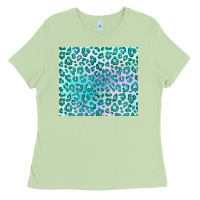 Matcha turquoise leopard glitter Ladies Tee - JahusDesignShop