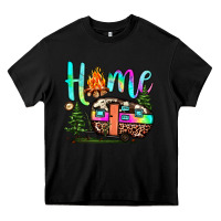 Black home camp Heavy Core Tee - JahusDesignShop