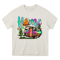 Cream home camp Heavy Core Tee - JahusDesignShop