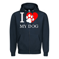 Navy I My Dod Zipper Hoodie - Bettercallsaul