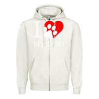Oatmeal Heather I My Dod Zipper Hoodie - Bettercallsaul
