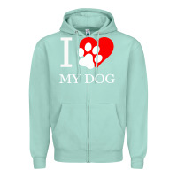 Seafoam I My Dod Zipper Hoodie - Bettercallsaul