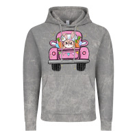Cloud Rock easter bunny and truck Vintage Hoodie - MaliasSmallBusiness