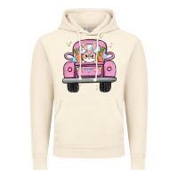 Vintage Artic easter bunny and truck Vintage Hoodie - MaliasSmallBusiness