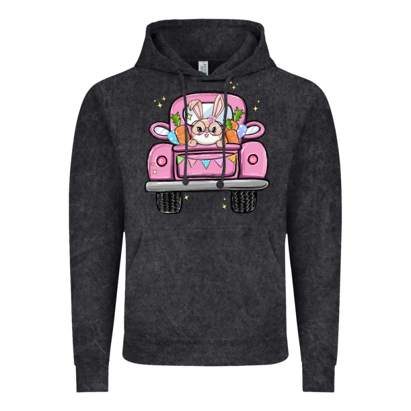 Easter Bunny And Truck Vintage Hoodie by MaliasSmallBusiness | Teevron