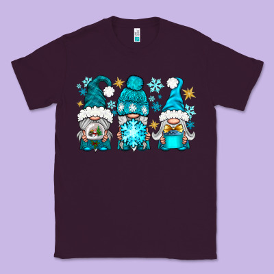 Winter Gnomies Classic Tee Designed By Nancycooperartshop