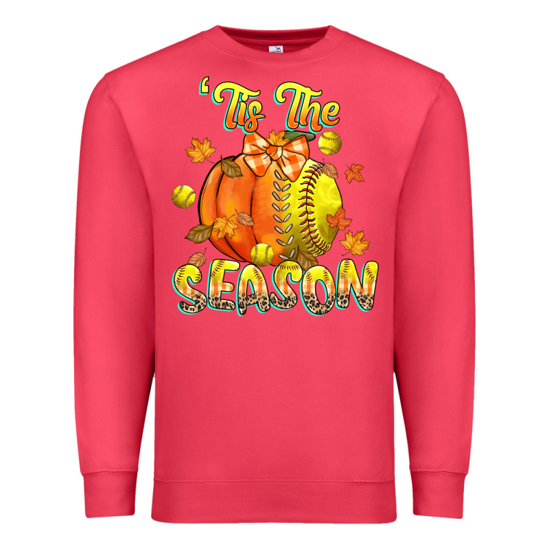 Its The Season Softball Premium Sweatshirt by CowGirlArtShop | Teevron