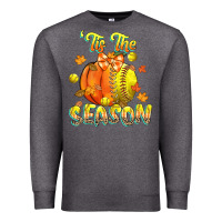 Charcoal Heather its the season softball Premium Sweatshirt - CowGirlArtShop
