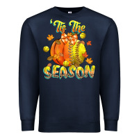 Navy its the season softball Premium Sweatshirt - CowGirlArtShop