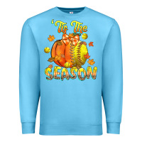 Ocean Blue its the season softball Premium Sweatshirt - CowGirlArtShop