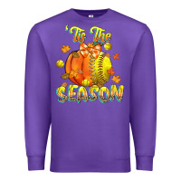 Purple its the season softball Premium Sweatshirt - CowGirlArtShop