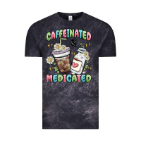 Cloud Black caffeinated and medicated Vintage Tee - MaliasSmallBusiness
