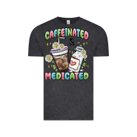 Vintage Black caffeinated and medicated Vintage Tee - MaliasSmallBusiness