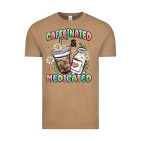 Vintage Coffee caffeinated and medicated Vintage Tee - MaliasSmallBusiness