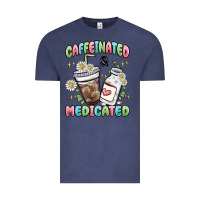 Vintage Denim caffeinated and medicated Vintage Tee - MaliasSmallBusiness