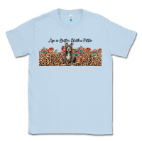 Dusty Blue life is better with a pittie Classic Tee - JahusDesignShop
