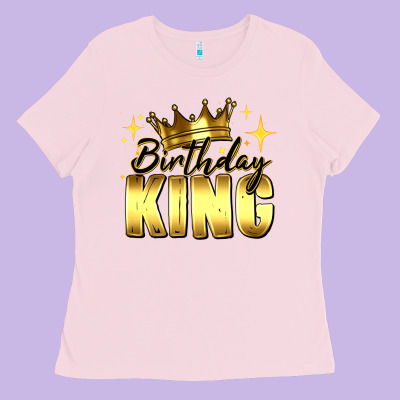 Birthday King Ladies Tee Designed By Ranaportraitstore