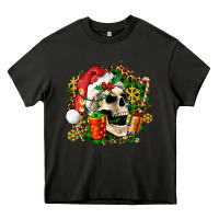 Asphalt christmas skull and gift Heavy Core Tee - AdoDesignShop