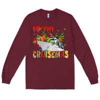 Burgundy merry cruisemas Long Sleeve Tee - MaliasSmallBusiness