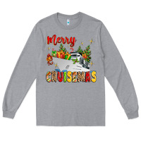 Heather Grey merry cruisemas Long Sleeve Tee - MaliasSmallBusiness
