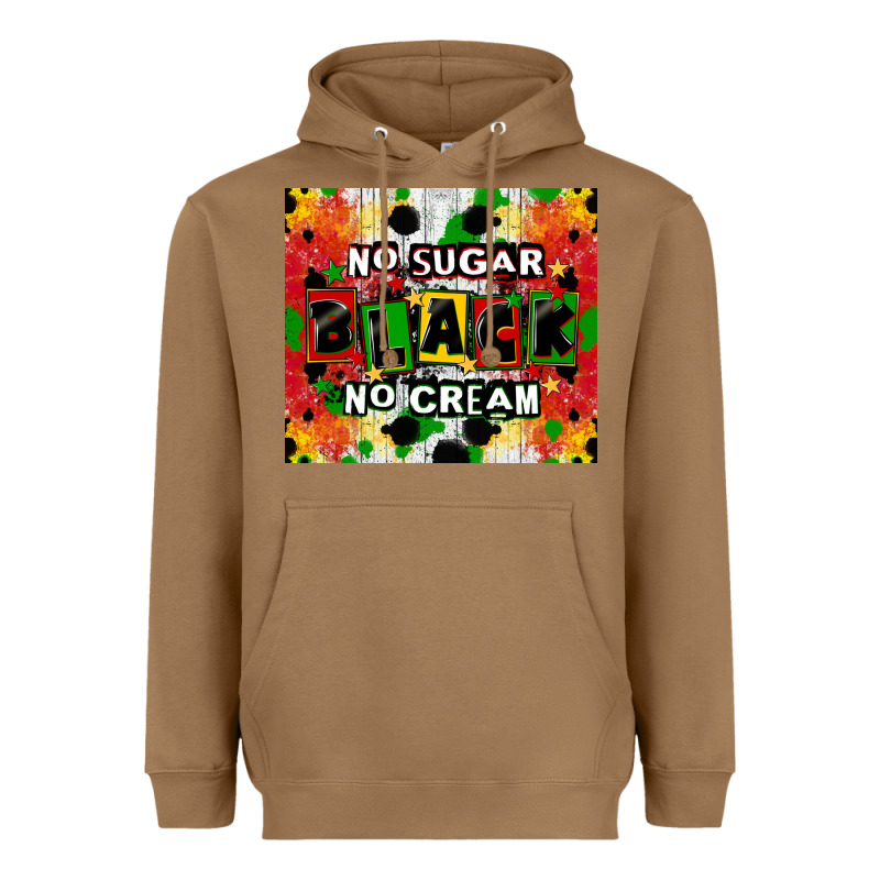 No Sugar No Cream Black Tumbler Heavyweight Hoodie by CowGirlArtShop | Teevron
