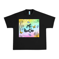 Black just breathe Urban Heavy Tee - MaliasSmallBusiness