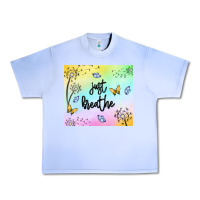 Grape Ice just breathe Urban Heavy Tee - MaliasSmallBusiness