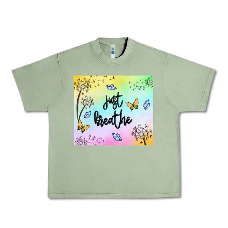 Just Breathe Urban Heavy Tee by MaliasSmallBusiness | Teevron