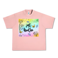 Salmon just breathe Urban Heavy Tee - MaliasSmallBusiness
