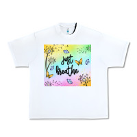 White just breathe Urban Heavy Tee - MaliasSmallBusiness