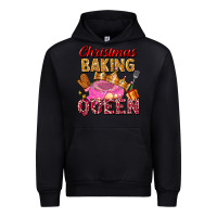 Black christmas baking queen Urban Hoodie - FaDigitalArtStudio