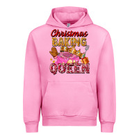 Fuchsia Pink christmas baking queen Urban Hoodie - FaDigitalArtStudio