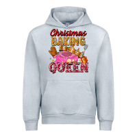 Heather Grey christmas baking queen Urban Hoodie - FaDigitalArtStudio