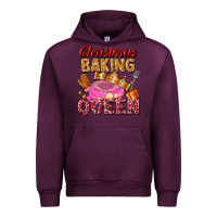 Mauve Wine christmas baking queen Urban Hoodie - FaDigitalArtStudio