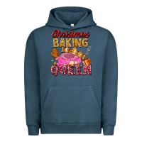 Pigment Midnight Navy christmas baking queen Urban Hoodie - FaDigitalArtStudio