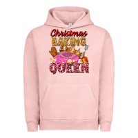 Pigment Salmon christmas baking queen Urban Hoodie - FaDigitalArtStudio