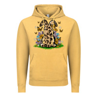 Vintage Mustard western floral bunny Vintage Hoodie - MaliasSmallBusiness