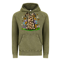 Vintage Olive western floral bunny Vintage Hoodie - MaliasSmallBusiness