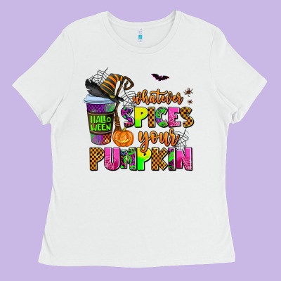 Whatever Spices Your Pumpkin Ladies Tee Designed By Adodesignshop