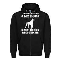 Black rescue dog Zipper Hoodie - Bettercallsaul
