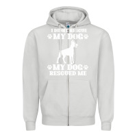 Dove Grey rescue dog Zipper Hoodie - Bettercallsaul