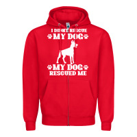 Red rescue dog Zipper Hoodie - Bettercallsaul