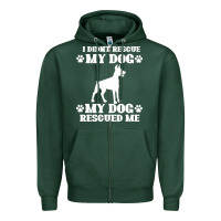 Sports Green rescue dog Zipper Hoodie - Bettercallsaul