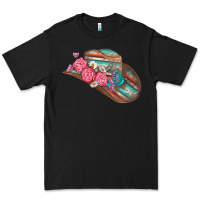 Black cowboy hat Premium Tee - AdoDesignShop