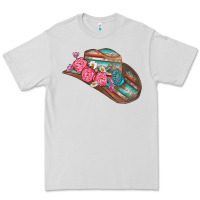 Dove Grey cowboy hat Premium Tee - AdoDesignShop