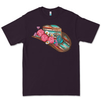 Plum cowboy hat Premium Tee - AdoDesignShop