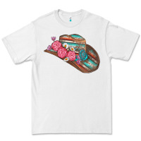 White cowboy hat Premium Tee - AdoDesignShop