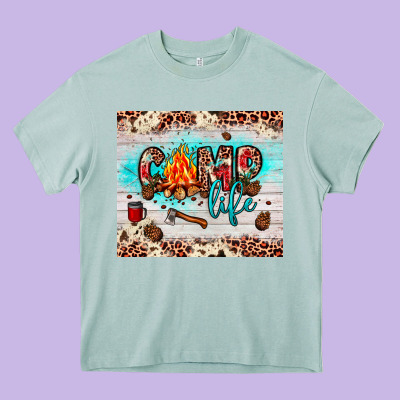 Camp Life Heavy Core Tee Designed By Jahusdesignshop