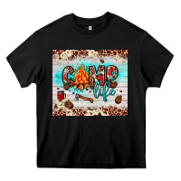 Black camp life Heavy Core Tee - JahusDesignShop